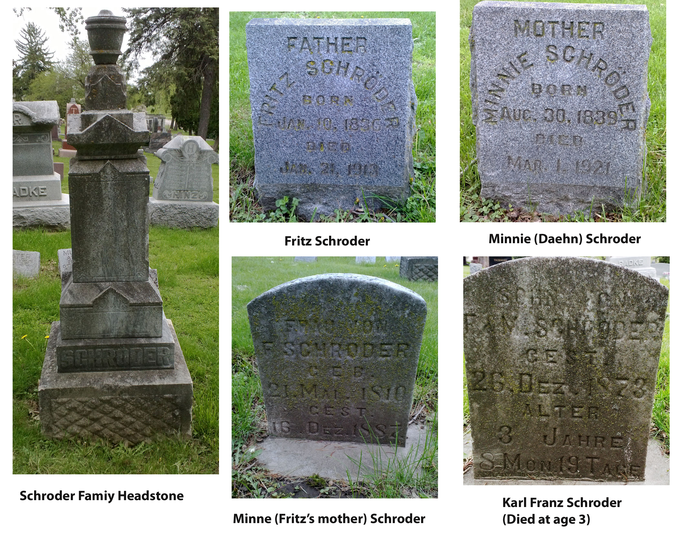 Schroeder Family Plot at Hillside Cemetery